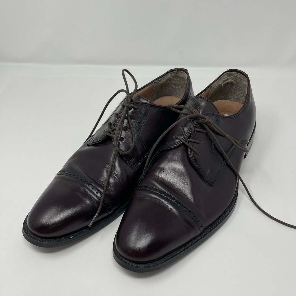 Joseph Abboud Burgundy Leather Dress Shoes (Size 11)